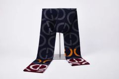 Customized Logo Fashion Jacquard Men's Wool Scarf Knitting Winter Warm Scarf - Tongxiang Mige Clothing Co., Ltd.