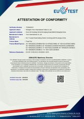 Panel Fan EN ISO 12100 certificate from Shanghai Terrui International Trade Co., Ltd.