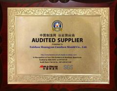 Audited Supplier certificate from Taizhou Huangyan Caozhen Mould Co., Ltd.