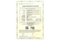 infrared temperature detector FCC certificate from Guangdong Jindun Electronic Technology Co., Ltd.