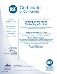 6 certificate of Nanjing Union Health Industry Group Co., Ltd. – certificate photo, supplier certificates section