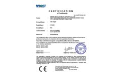 CE certificate certificate from Ningbo Zikai Electrical Appliance Co., Ltd.