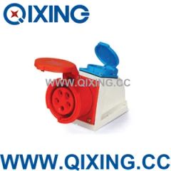 Three Phase Wall Mounted Socket with Schuko Socket (QX-1196-S) - Image 1