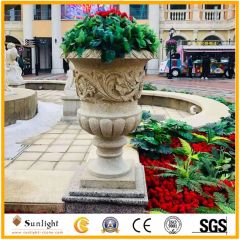 Natural Stone (Marble/Granite) Flower Pot/Vase Shape Round Size Customize HS Code 6803009000 Use Type Floor Type Origin Xiamen China - Image 5