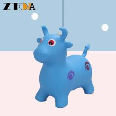 PVC Inflatable Animal Jump Toy Simple Painting Musical Cow Customized Animal - Image 6