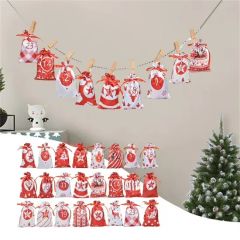 Custom Fabric Gift Bag for Christmas Spread Cheer with Every Gift New Christmas Decorations - Yiwu Youjing Import and Export Co., Ltd