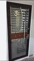 Stainless Steel Metal Doors, For Home Color Brown Height 80 Inch Type Of Door Single Usage/Application Home Surface Finishing - Arif