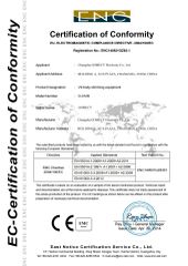 CE for physical therapy certificate from Changsha GOMECY Electronics Limited