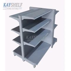 Double Side Convenience Store Fixture Display Shelf Racks Gondola Shelving - Image 2