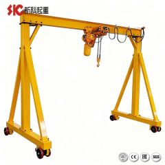 Portable Mobile 1 3 5 10 Ton Gantry Portal Hoist Crane for Handling ...