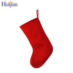 Custom Crafted 19 Inch Christmas Stocking with Sequins Embroidered Holiday Party Decor Supplies - Image 5