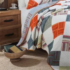 Geometric Prints Quilt China Coverlets - Image 2