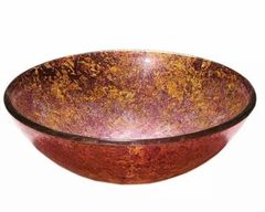 Red Round Glass Bowl Classic, for Home Color Red Shape Round Material Glass Size all colours Type wash Basin type Usage/Application - Image 1