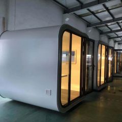 Factory Security Enhanced Rigid Structure Customizable Guard Prefabricated Apple Capsule House for Construction Site Safety - Image 2