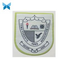 Bordure Red Border Woven Badge Accessory for Garments MOQ 1000PCS Supply Large Size Customized HS Code 5807100020 Type Self - Image 6