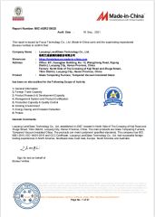 Bureau Veritas Certification certificate from Luoyang LandGlass Technology Co., Ltd.