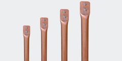 Copper Bonded Pressed Earthing Pipe Length 4 – 10 Ft Brand Excel Earthings Length Of Rod 4 - 10 Feet Thicknesss 100 micron or - Image 1