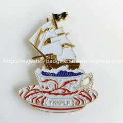 Customized Soft Enamel Sailboat Pin - Image 1