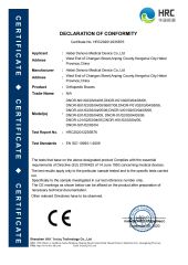 CE certificate from Hebei Denovo Medical Device Co., Ltd.