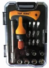 9PC /Set T- Ratchet Handle, Bits and Sockets Set Origin China Structure T Type Model NO. 917228 Brand Socket Set Specification - Image 1