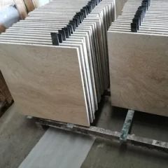 Navona Marble Travertine, Cream/Beige/Light Travertine Origin China HS Code 6802911000 Service OEM Support Waterabsortion - Image 4