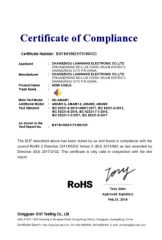 ROHS HDMI certificate from Changzhou Hao Lan Import & Export Trading Co., LTD.