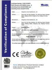 CE certificate from Hangzhou Linker Motorcycle Parts Co., Ltd.