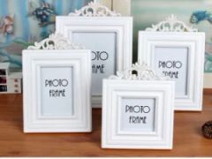 Custom Multi-Size Solid Wood Picture Frame MOQ 240PCS Color White Style Modern Trademark JS One Set 4 PCS Condition New HS Code 4911999 - Image 1