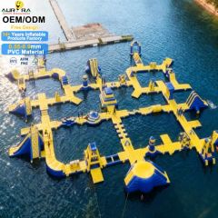 Commercial Inflatable Water Park Obstacle Course Trampoline Outdoor - Image 1