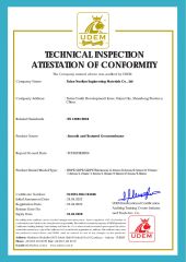 UDEM International Certification certificate from Taian Nuolian Engineering Materials Co., Ltd.
