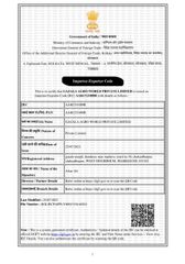 Ministry Of Commerce and Industry- Directorate General of Foreign Trade  certificate from Gazala Agroworld Pvt Ltd
