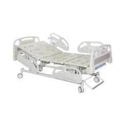 Ss Hospital Bed with Two Revolving Levers Origin China Condition New Folded Unfolded Trademark Bossay HS Code 94029000 Model NO. BS-728-1 - Image 6