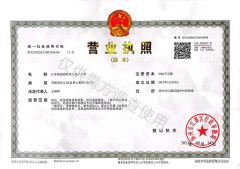 Business License certificate from Jiangsu Jianguo International Trade Co., Ltd.
