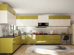 Modern L Shaped Aluminium Modular Kitchen Appearance Modern Material Aluminium Finish Type Polished Door Finishing - Image 3