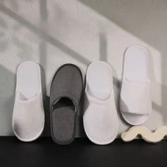 Luxury Disposable Hotel Slippers with Personalized Logo Design - Image 1