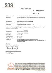 SGS certificate from Jiangsu Canlon Building Materials Co., Ltd.