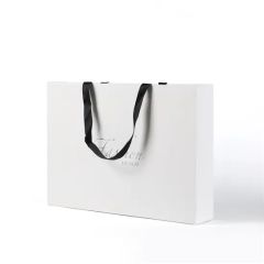Gold Foil Stamping Custom Printed Craft Paper Gift Bag - Image 2