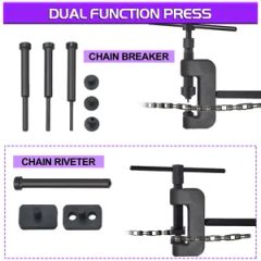 13PCS Cam Drive Chain Rivet Cutter Riveter Tool Kit Riveting Breaker for Bike Motorcycle - Image 4