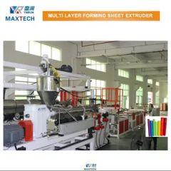 PS Thermoforming Sheet Extruder Machine HS Code 847720 Origin Shanghai Exhaust Exhaust Screw Single-Screw Model NO. YR120 150 - Image 2