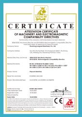 CE certificate from Zhucheng Longmai Machinery Co., Ltd.