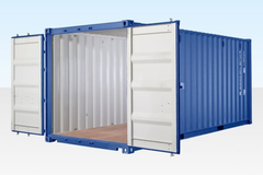 20Ft Shipping Container One Trip Used Cargo Container Blue Weatherproof Storage Container - Image 4
