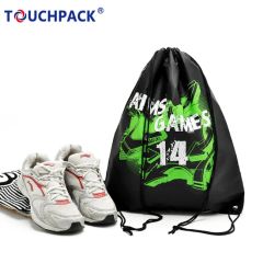Promotional Logo Personalized Drawstring Bag HS Code 4202220000 Origin Shanghai China Trademark TouchPack or OEM Specification 20x30cm or - Image 3