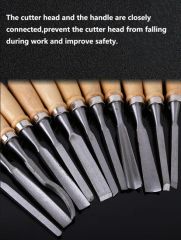 Professional 12PCS/Set Manual Wood Carving Hand Chisel Tool Set - Image 5