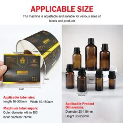Automatic Bottle Can Rolling Vertical Labeling Machine Trademark APM Model NO. APM-L211 HS Code 8443192290 Driven Type - Image 2
