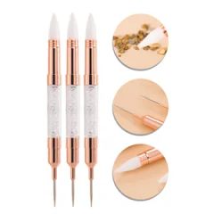 Guyo Custom Double-Side Dotting Tools Logo Custom Handle Metal Hair Kolinsky HS Code 9603290090 Specification #2-#18 Origin Jiangxi. - Image 1