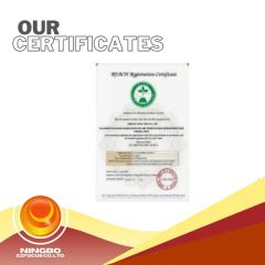 REACH Registration Certificate certificate from Ningbo Ezfocus Co., Ltd.