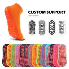Custom Logo Design Anti-Slip Gym Grip Sport Socks Trampoline Socks - Image 4
