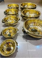 Round Polished Brass Urli Shape round Design round Color GOLDEN Capacity 700ml Finish Polished Brand 3dmetalmart Material Brass, - Image 3
