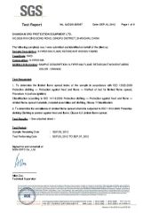ENISO 11612 certificate from Shenzhen Xingyuan Safety Technology Co., Ltd.