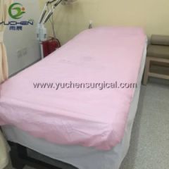 Disposable PP/SMS Non Woven SPA Bed Sheet Massage Bed Cover with Elastic Band - Hefei YuChen Plastic Products Co., Ltd.